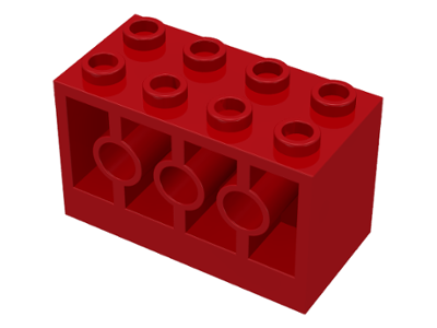 6061 | Brick, Modified 2 x 4 x 2 with Holes on Sides | LEGOPART