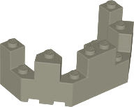 6066 | Castle Turret Top 4 x 8 x 2 1/3 | LEGOPART