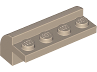 6081 | Slope, Curved 2 x 4 x 1 1/3 with 4 Recessed Studs | LEGOPART