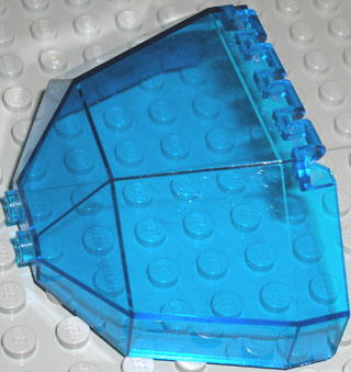 6084 | Windscreen 8 x 3 1/2 x 4 1/6 Canopy Half Octagonal | LEGOPART