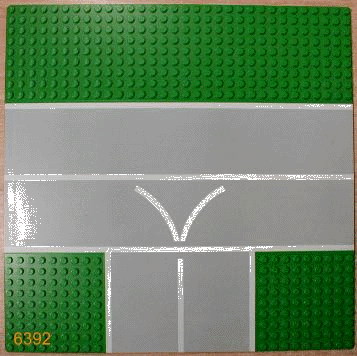 608px1 | Baseplate, Road 32 x 32 9-Stud T Intersection with Runway 'V' Pattern | LEGOPART