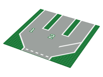 6100p01 | Baseplate, Road 32 x 32 with 3 Driveways and Set 6571 Pattern | LEGOPART