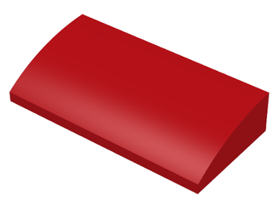 61068 | Slope, Curved 2 x 4 x 2/3 without Bottom Tubes | LEGOPART