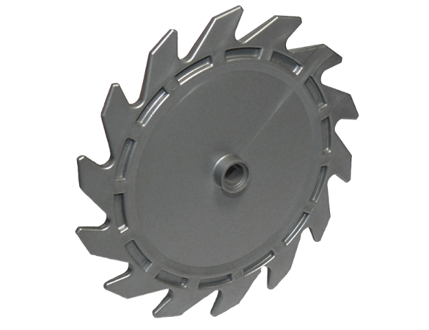 61403 | Technic Circular Saw Blade 9 x 9 with Pin Hole and Teeth in Same Direction | LEGOPART