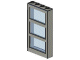 6160c03 | Window 1 x 4 x 6 with 3 Panes with Fixed Trans-Light Blue Glass | LEGOPART