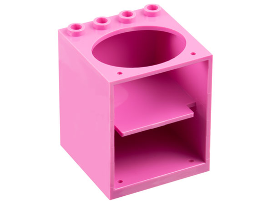 6197 | Container, Cupboard 4 x 4 x 4 with Elliptical Hole for Sink | LEGOPART