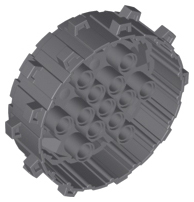 64711 | Wheel Hard Plastic with Small Cleats | LEGOPART