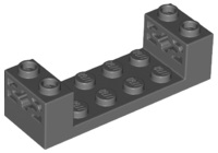 65635 | Technic, Brick 2 x 6 x 1 1/3 with Axle Holes and Bottom Pins | LEGOPART