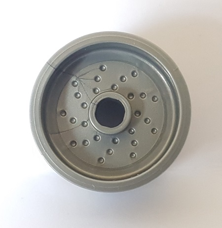 66727 | Wheel 18mm D. x 12mm with Pin Hole and Stud, Dotted Brake Rotor Lines | LEGOPART