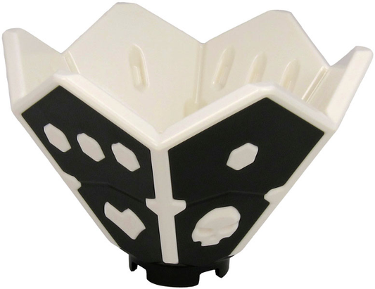 66962pb01 | Ninjago Die Spinner with Hexagonal Dots, Hearts, and Skulls with Molded Black Sides and Bottom Pattern | LEGOPART