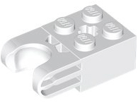 67696 | Technic, Brick Modified 2 x 2 with Ball Socket and Axle Hole - Straight Forks with Round Ends and Closed Sides | LEGOPART