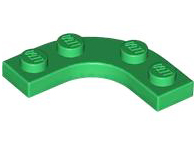 68568 | Plate, Round Corner 3 x 3 with 2 x 2 Curved Cutout | LEGOPART