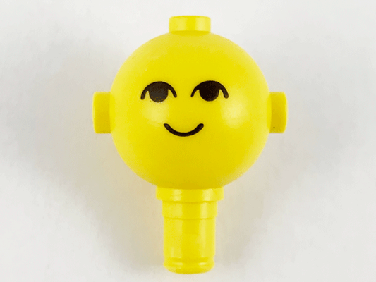 685px1 | Homemaker Figure / Maxifigure Head with Black Eyes and Smile Pattern | LEGOPART
