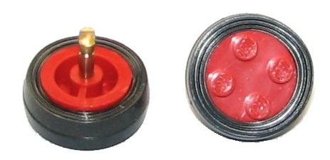 7039bc01 | Wheel with 4 Studs and Axle Cam for Motor with Black Tire Smooth - Small Solid | LEGOPART