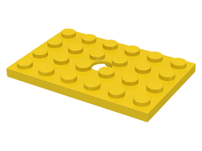 709 | Plate, Modified 4 x 6 with Hole | LEGOPART