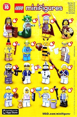 71001-1 | Minifigure, Series 10 | INSTRUCTIONS | LEGOPART