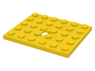 711 | Plate, Modified 5 x 6 with Hole | LEGOPART