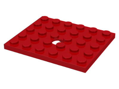 711 | Plate, Modified 5 x 6 with Hole | LEGOPART