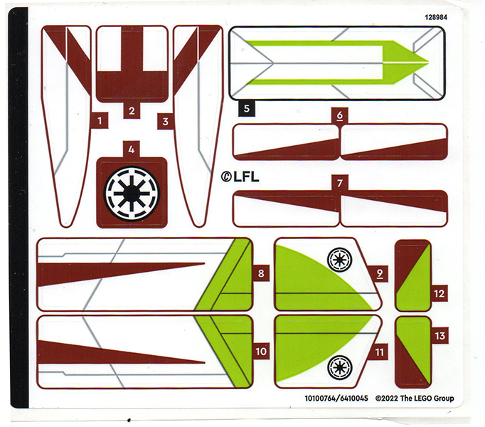 75333stk01 | Sticker Sheet for Set 75333 - | LEGOPART