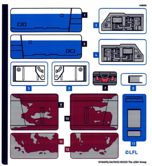 75364stk01 | Sticker Sheet for Set 75364 - | LEGOPART