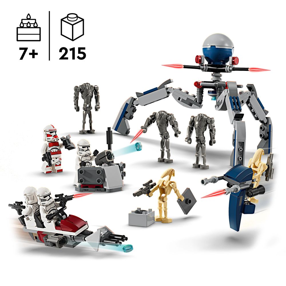 Clone Trooper en Battle Droid Battle Pack LEGO 75372