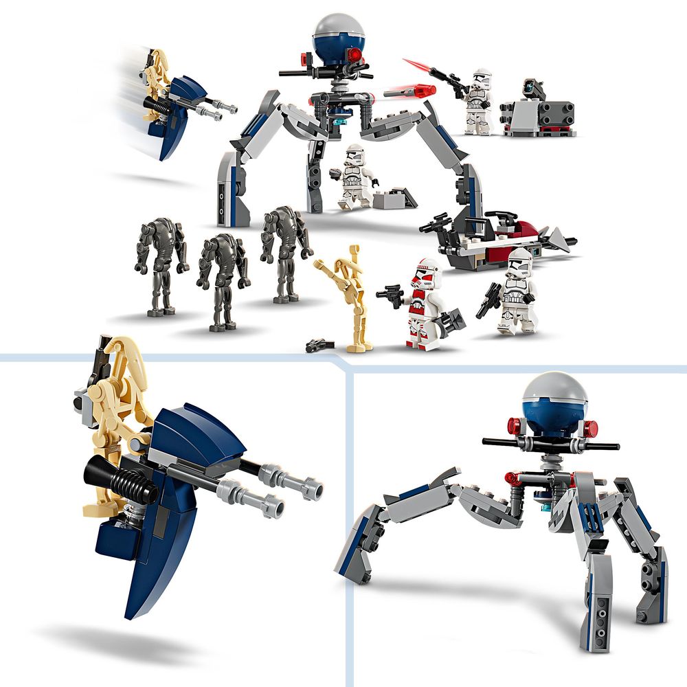 Clone Trooper en Battle Droid Battle Pack LEGO 75372