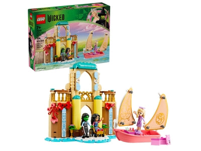 Glinda, Elphaba en Nessarose op Shiz University LEGO 75681