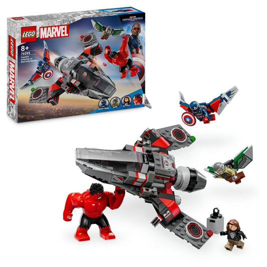 Captain America vs. Rode Hulk duel LEGO 76292
