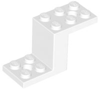 76766 | Bracket 5 x 2 x 2 1/3 with 2 Holes and Bottom Stud Holder | LEGOPART