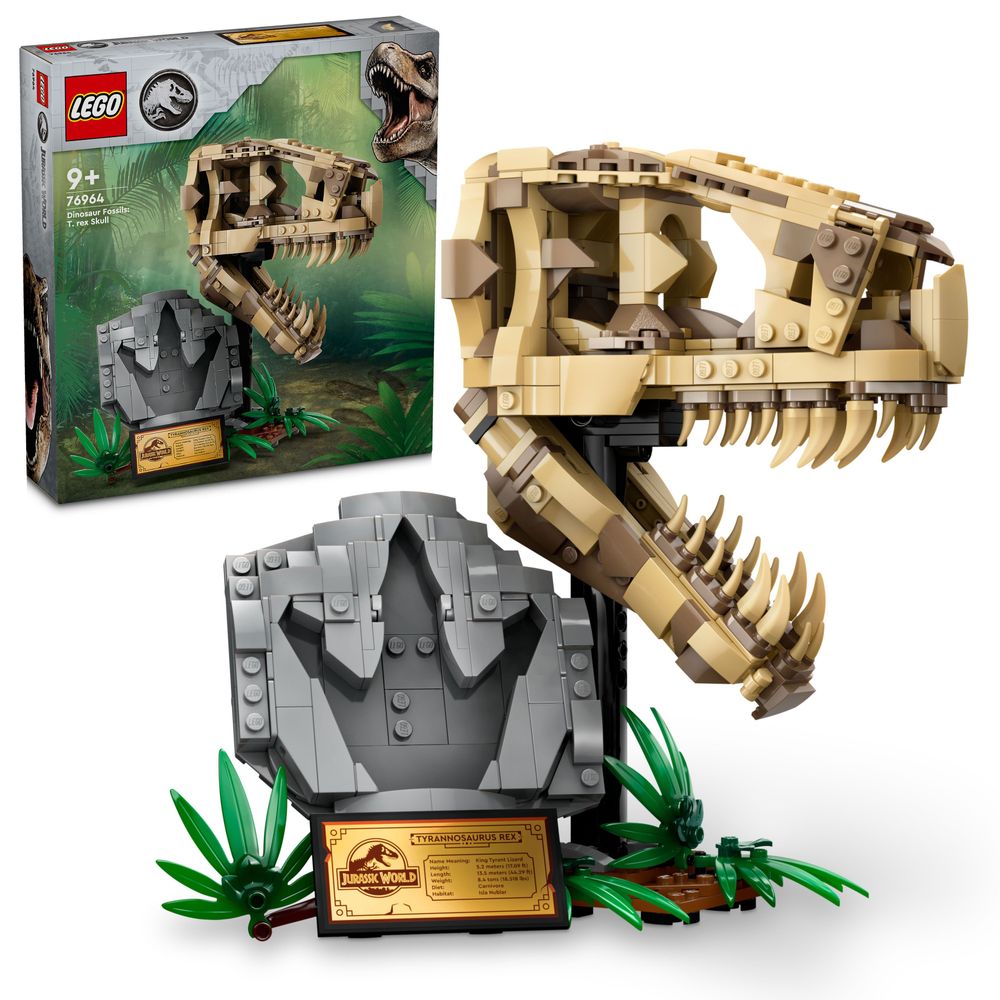 Dinosaurusfossielen T. rex Schedel LEGO 76964