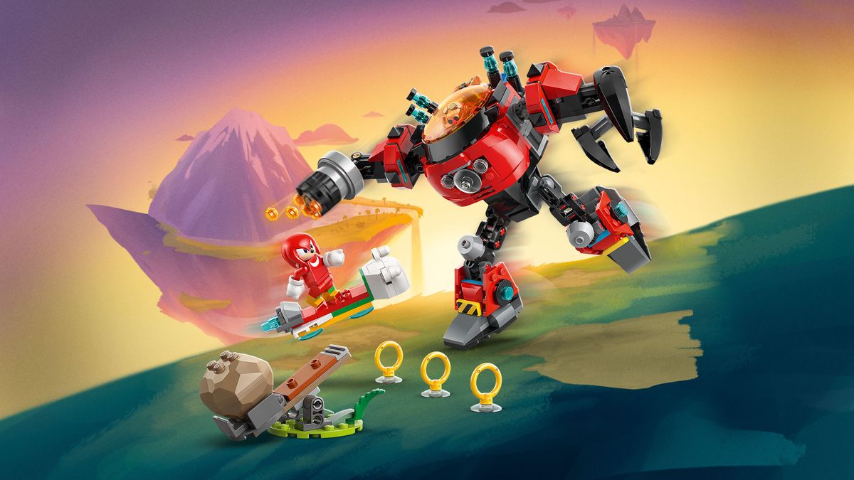 Knuckles vs. Dr. Eggman Egg Crusher Mech LEGO 77005