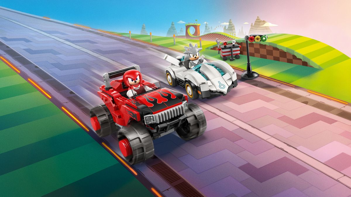 Silver's Car vs. Knuckles' Monster Truck LEGO 77118