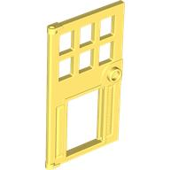 79730 | Door 1 x 4 x 6 with 6 Panes, Stud Handle, and Hole for Pet Flap | LEGOPART