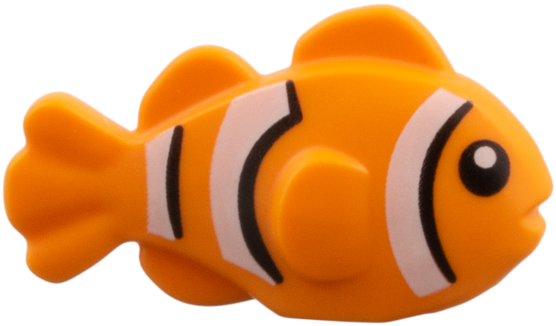8038pb01 | Fish with Black Eyes, White Stripes | LEGOPART