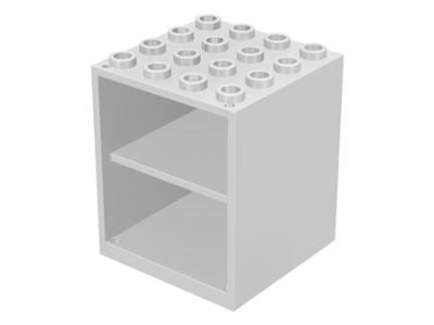 837 | Homemaker Cupboard 4 x 4 x 4 with Door Holder Holes | LEGOPART