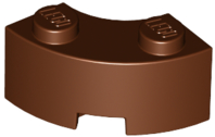 85080 | Brick, Round Corner 2 x 2 Macaroni with Stud Notch and Reinforced Underside | LEGOPART