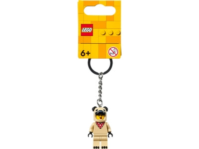 French Bull Dog Guy Key Chain LEGO 854158