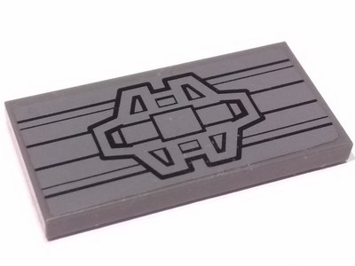 87079pb0347 | Tile 2 x 4 with Mechanical Wing Panel Pattern | LEGOPART