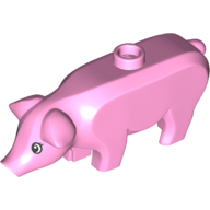 87621pb04 | Pig with Black and White Eyes and Eyelashes Pattern | LEGOPART