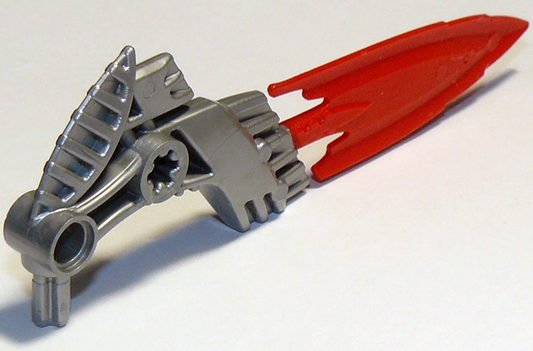 87806pb02 | Hero Factory Weapon, Fire Shooter with Molded Flexible Rubber Red Blade Pattern | LEGOPART