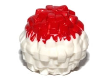 87997pb02 | Minifigure, Utensil Cheerleader Pom Pom with Red Top Pattern | LEGOPART