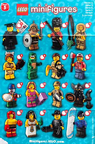 8805-1 | Minifigure, Series 5 | INSTRUCTIONS | LEGOPART