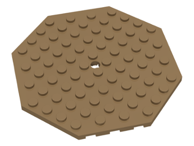 89523 | Plate, Modified 10 x 10 Octagonal with Hole | LEGOPART