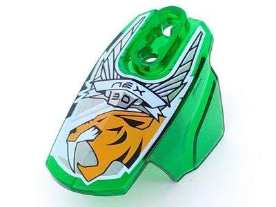 90639pb010 | Hero Factory Armor with Ball Joint Socket - Size 5 with 'NEX 3.0' and Orange Tiger Head Pattern | LEGOPART