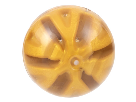 92534pb01 | Ball, Hard Plastic 19mm D. with Molded Pearl Gold Slotted Inner Ball Pattern | LEGOPART