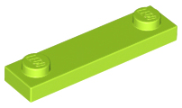 92593 | Plate, Modified 1 x 4 with 2 Studs without Groove | LEGOPART