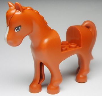 93083c01pb01 | Horse with 2 x 2 Cutout with Blue Eyes and White Blaze Pattern | LEGOPART