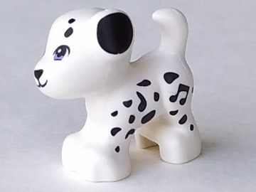 93088pb04 | Dog, Friends, Puppy, Standing with Medium Lavender Eyes, Black Nose, Mouth, and Spots Pattern | LEGOPART