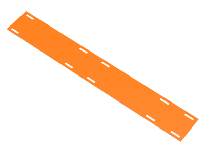 94318 | Cloth Rectangle 31 x 4 1/2 with 10 Rectangular Holes | LEGOPART