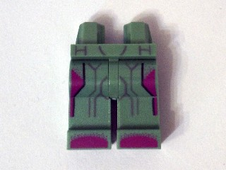 970c00pb0388 | Hips and Legs with Sand Purple Lines and Magenta Highlights on Legs and Feet Pattern | LEGOPART